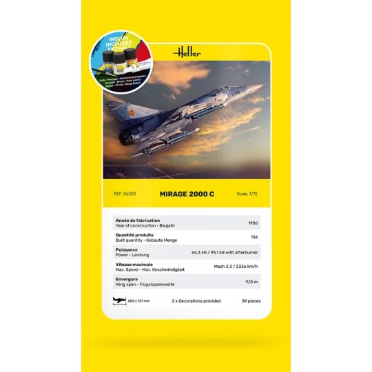 STARTER KIT Mirage 2000 C - Heller 56303