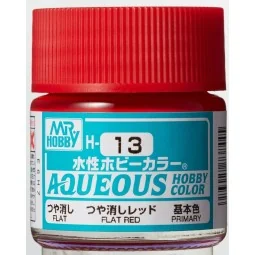 Mr Hobby -Gunze Aqueous Hobby Colors (10 ml) Flat Red - Mr Hobby - ...
