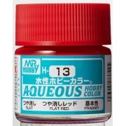 Mr Hobby -Gunze Aqueous Hobby Colors (10 ml) Flat Red - Mr Hobby - ...