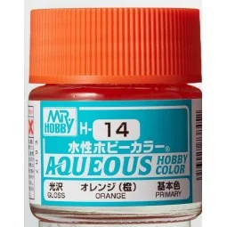 Mr Hobby -Gunze Aqueous Hobby Colors (10 ml) Orange - Mr Hobby - Gu...
