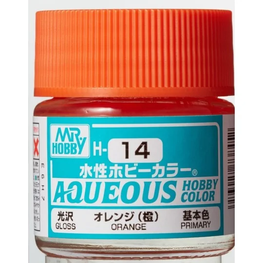 Mr Hobby -Gunze Aqueous Hobby Colors (10 ml) Orange - Mr Hobby - Gu...