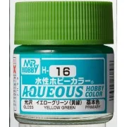 Mr Hobby -Gunze Aqueous Hobby Colors (10 ml) Yellow Green - Mr Hobb...