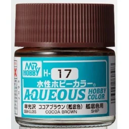 Mr Hobby -Gunze Aqueous Hobby Colors (10 ml) Cocoa Brown - Mr Hobby...