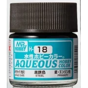 Mr Hobby -Gunze Aqueous Hobby Colors (10 ml) Steel - Mr Hobby - Gun...
