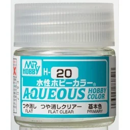 Mr Hobby -Gunze Aqueous Hobby Colors (10 ml) Flat Clear - Mr Hobby ...