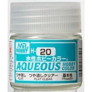 Mr Hobby -Gunze Aqueous Hobby Colors (10 ml) Flat Clear - Mr Hobby ...