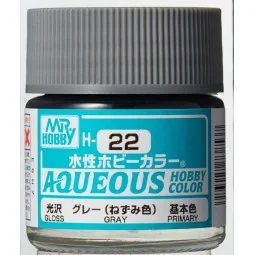 Mr Hobby -Gunze Aqueous Hobby Colors (10 ml) Gray - Mr Hobby - Gunz...