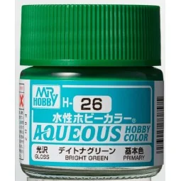 Mr Hobby -Gunze Aqueous Hobby Colors (10 ml) Brigth Green - Mr Hobb...