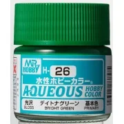 Mr Hobby -Gunze Aqueous Hobby Colors (10 ml) Brigth Green - Mr Hobb...