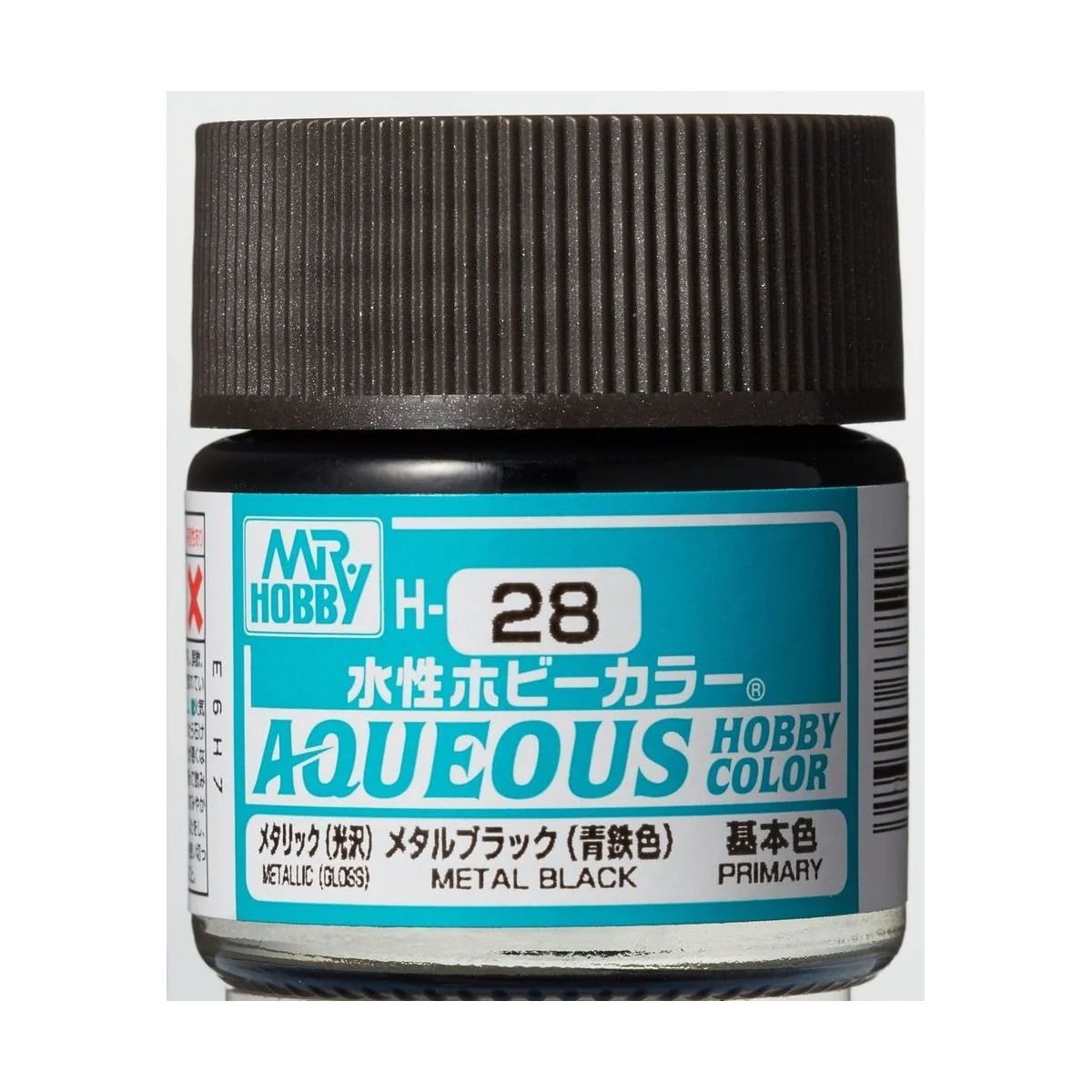 Mr Hobby -Gunze Aqueous Hobby Colors (10 ml) Metal Black - Mr Hobby...