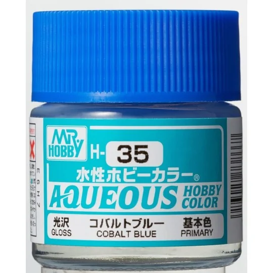 Mr Hobby -Gunze Aqueous Hobby Colors (10 ml) Cobalt Blue - Mr Hobby...