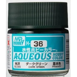 Mr Hobby -Gunze Aqueous Hobby Colors (10 ml) Dark Green - Mr Hobby ...
