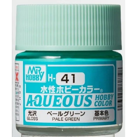 Mr Hobby -Gunze Aqueous Hobby Colors (10 ml) Pale Green - Mr Hobby ...