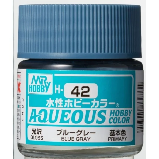 Mr Hobby -Gunze Aqueous Hobby Colors (10 ml) Blue Gray - Mr Hobby -...