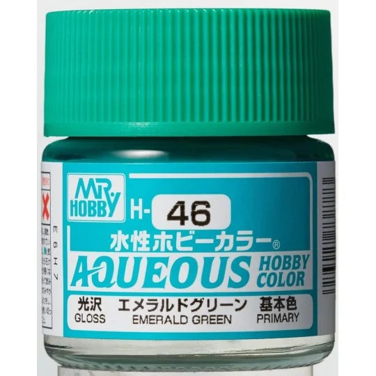 Mr Hobby -Gunze Aqueous Hobby Colors (10 ml) Emerald Green - Mr Hob...
