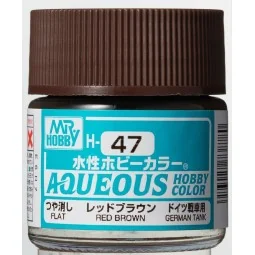 Mr Hobby -Gunze Aqueous Hobby Colors (10 ml) Red Brown - Mr Hobby -...
