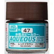 Mr Hobby -Gunze Aqueous Hobby Colors (10 ml) Red Brown - Mr Hobby -...