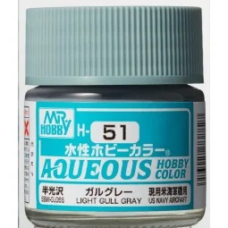 Mr Hobby -Gunze Aqueous Hobby Colors (10 ml) Light Gull Gray - Mr H...