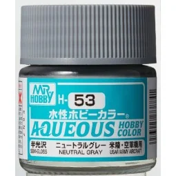 Mr Hobby -Gunze Aqueous Hobby Colors (10 ml) Neutral Gray - Mr Hobb...