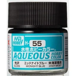 Mr Hobby -Gunze Aqueous Hobby Colors (10 ml) Midnight Blue - Mr Hob...