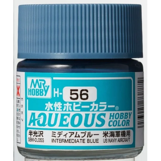 Mr Hobby -Gunze Aqueous Hobby Colors (10 ml) Intermediate Blue - Mr...