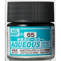 Mr Hobby -Gunze Aqueous Hobby Colors (10 ml) RLM70 Black Green - Mr...