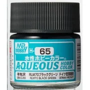 Mr Hobby -Gunze Aqueous Hobby Colors (10 ml) RLM70 Black Green - Mr...