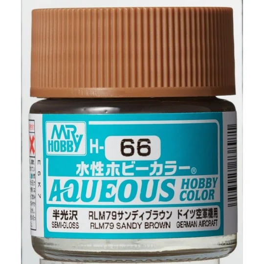 Mr Hobby -Gunze Aqueous Hobby Colors (10 ml) RLM79 Sandy Brown - Mr...