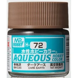 Mr Hobby -Gunze Aqueous Hobby Colors (10 ml) Dark Earth - Mr Hobby ...
