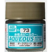 Mr Hobby -Gunze Aqueous Hobby Colors (10 ml) Dark Green - Mr Hobby ...