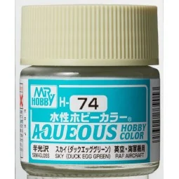 Mr Hobby -Gunze Aqueous Hobby Colors (10 ml) Sky (Duck Egg Green) -...