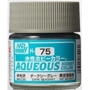 Mr Hobby -Gunze Aqueous Hobby Colors (10 ml) Dark Seagray - Mr Hobb...
