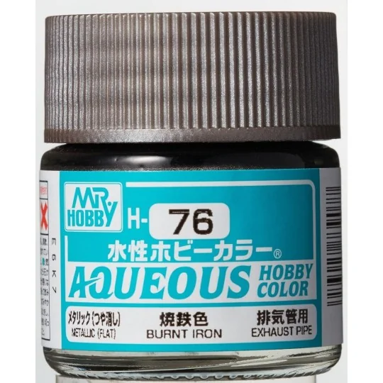 Mr Hobby -Gunze Aqueous Hobby Colors (10 ml) Burnt Iron - Mr Hobby ...