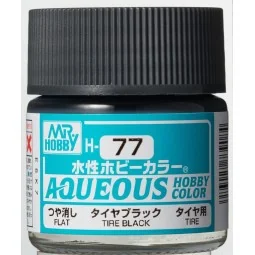 Mr Hobby -Gunze Aqueous Hobby Colors (10 ml) Tire Black - Mr Hobby ...