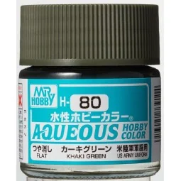 Mr Hobby -Gunze Aqueous Hobby Colors (10 ml) Khaki Green - Mr Hobby...