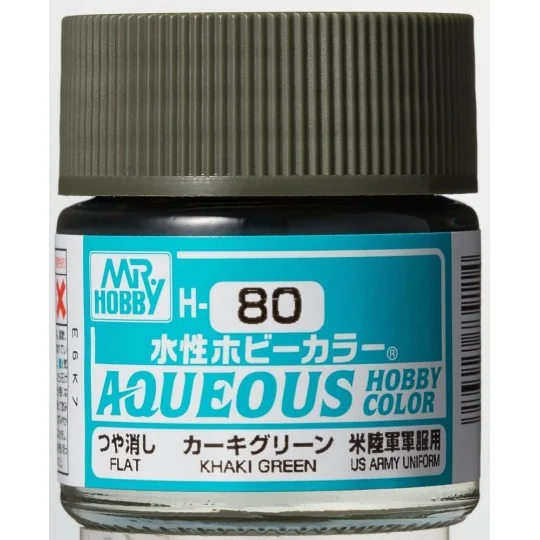 Mr Hobby -Gunze Aqueous Hobby Colors (10 ml) Khaki Green - Mr Hobby...