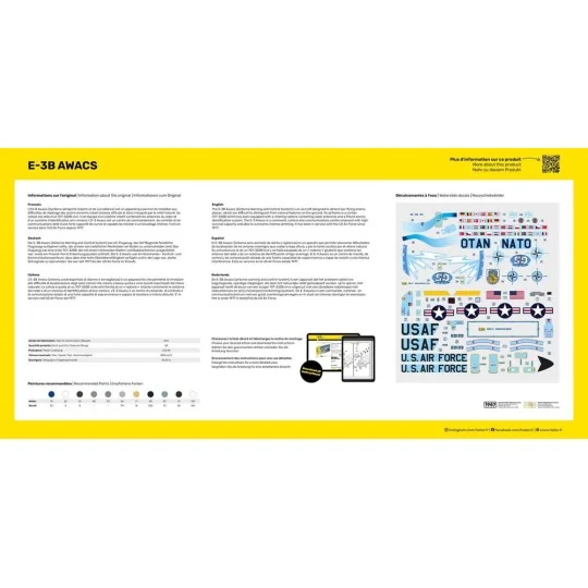 STARTER KIT E-3B Awacs - Heller 56308