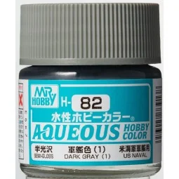 Mr Hobby -Gunze Aqueous Hobby Colors (10 ml) Dark Gray (1) - Mr Hob...