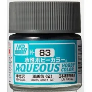 Mr Hobby -Gunze Aqueous Hobby Colors (10 ml) Dark Gray (2) - Mr Hob...