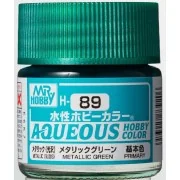 Mr Hobby -Gunze Aqueous Hobby Colors (10 ml) Metallic Green - Mr Ho...
