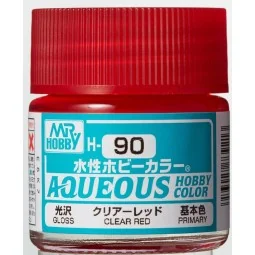 Mr Hobby -Gunze Aqueous Hobby Colors (10 ml) Clear Red - Mr Hobby -...