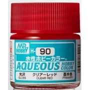 Mr Hobby -Gunze Aqueous Hobby Colors (10 ml) Clear Red - Mr Hobby -...