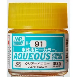 Mr Hobby -Gunze Aqueous Hobby Colors (10 ml) Clear Yellow - Mr Hobb...