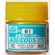 Mr Hobby -Gunze Aqueous Hobby Colors (10 ml) Clear Yellow - Mr Hobb...