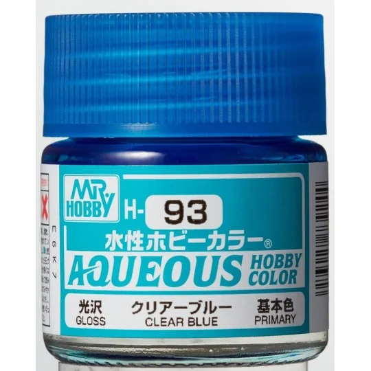 Mr Hobby -Gunze Aqueous Hobby Colors (10 ml) Clear Blue - Mr Hobby ...