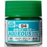 Mr Hobby -Gunze Aqueous Hobby Colors (10 ml) Clear Green - Mr Hobby...