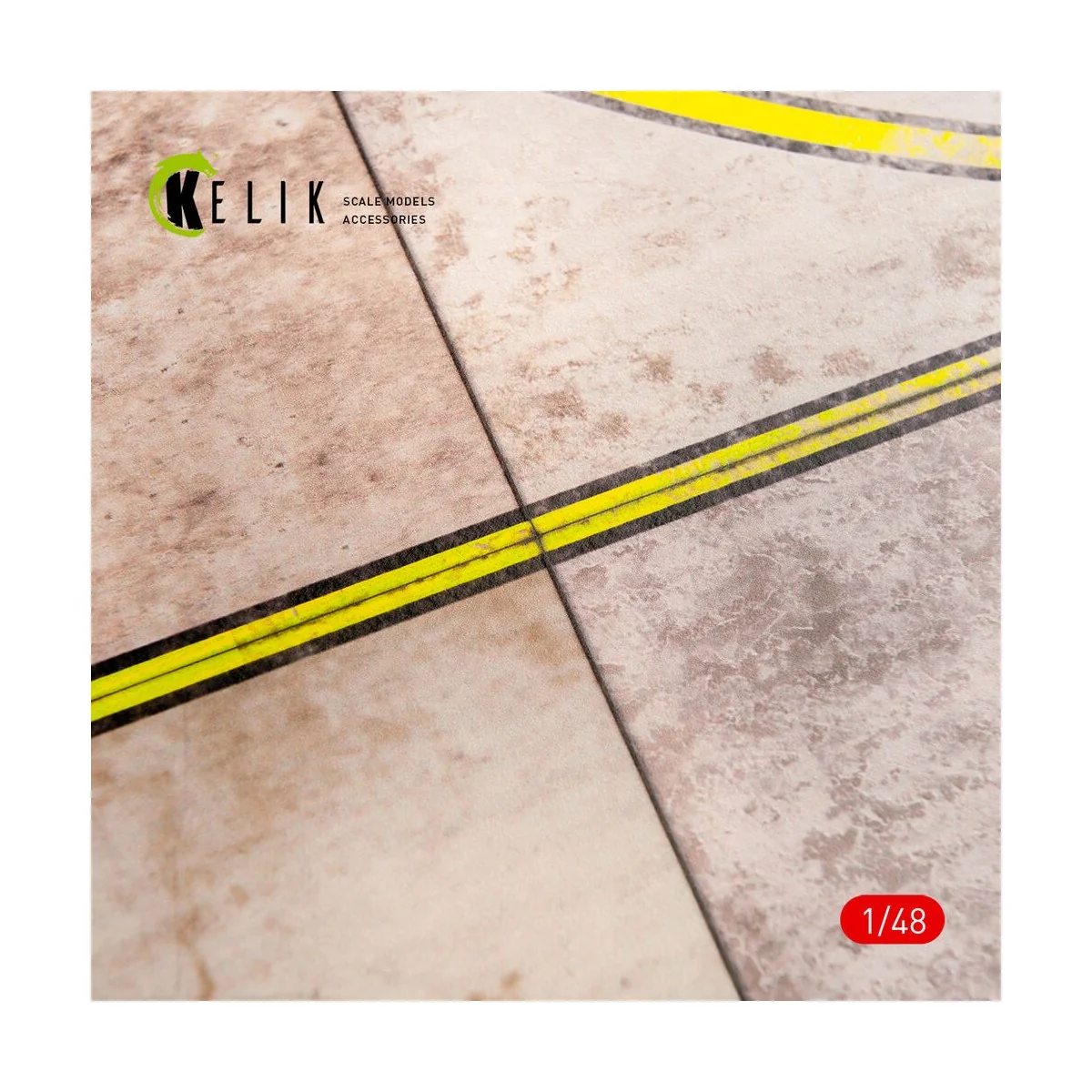 RPK runway Base - Acrylic 3 mm (280 x 180 mm) (170 g), 1/48 - Kelik...