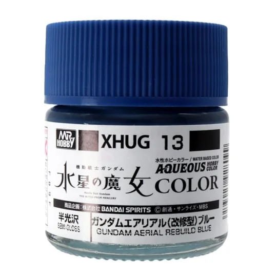 AQUEOUS GUNDAM COLOR (10ml) GUNDAM AERIAL REBUILD BLUE - Mr Hobby -...