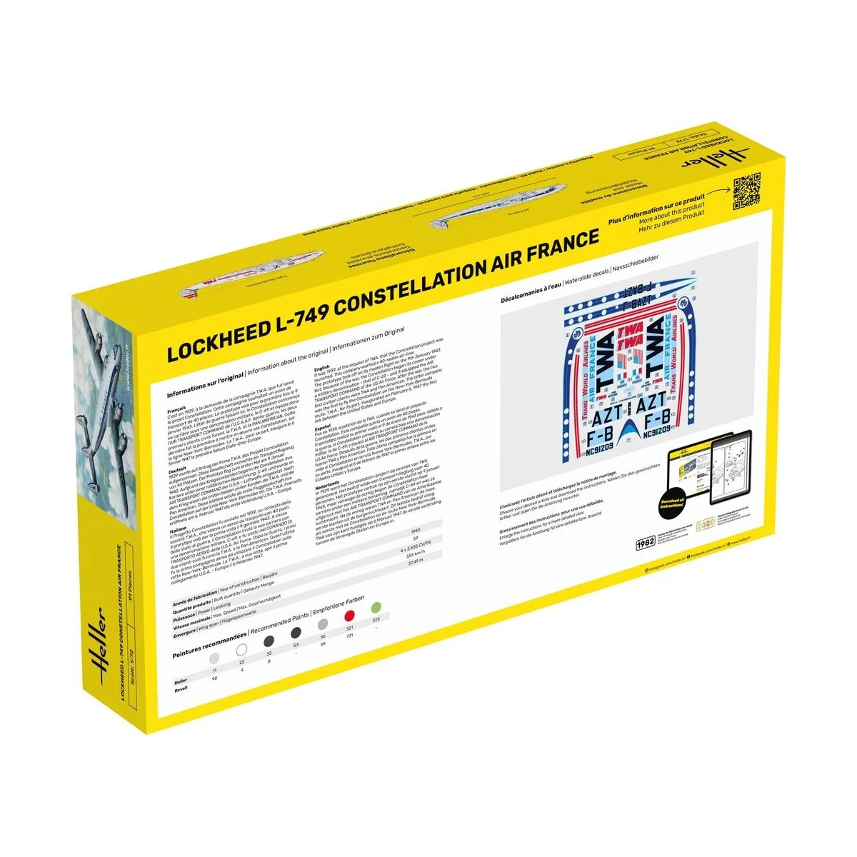 STARTER KIT L-749 Constellation A.F. - Heller 56310