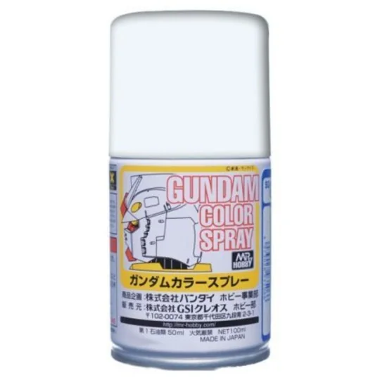 Mr Hobby -Gunze Gundam Color Spray (10ml) MS White - Mr Hobby - Gun...